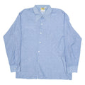 CLUB Mens Shirt Blue Geometric Long Sleeve M