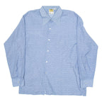 CLUB Mens Shirt Blue Geometric Long Sleeve M