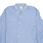 CLUB Mens Shirt Blue Geometric Long Sleeve M
