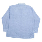 CLUB Mens Shirt Blue Geometric Long Sleeve M