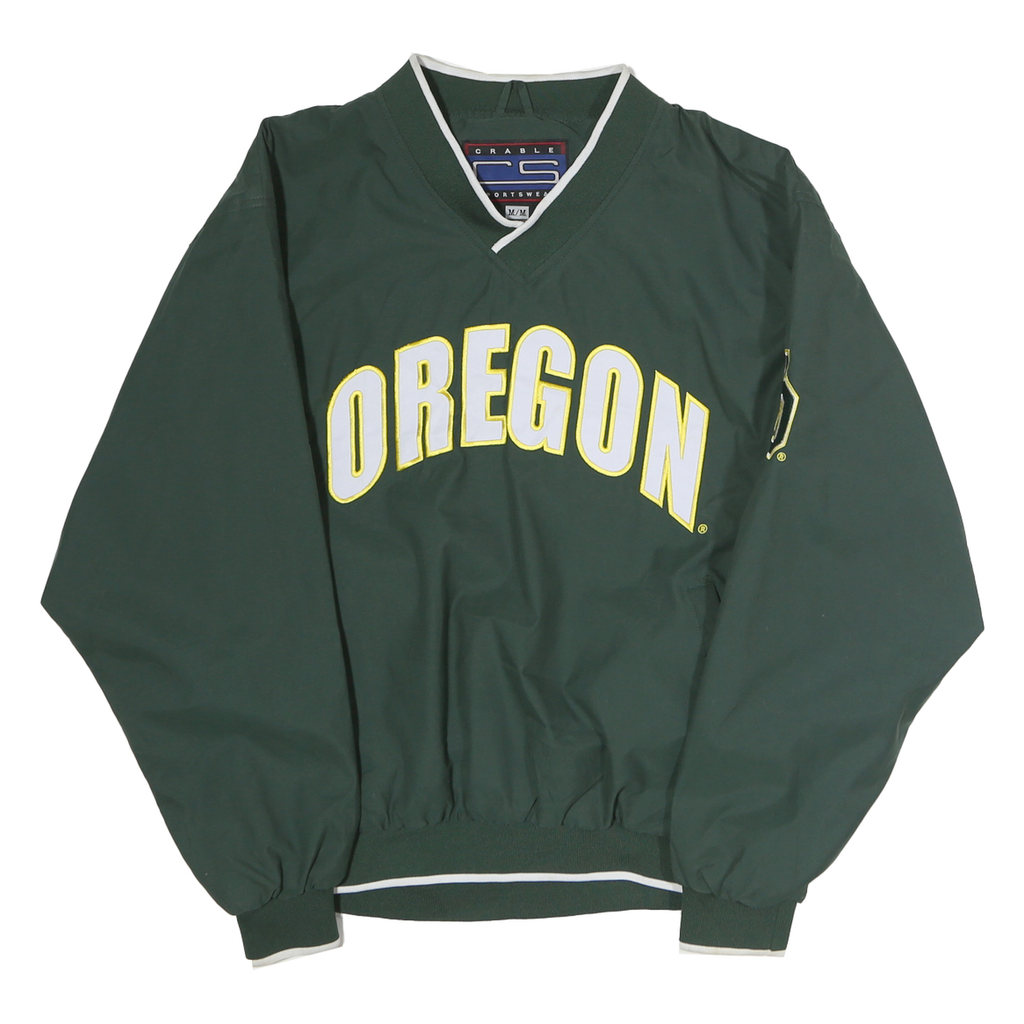 CRABLE SPORTSWEAR Mens Green Oregon V-Neck M Sweatshirt Pullover Polyester