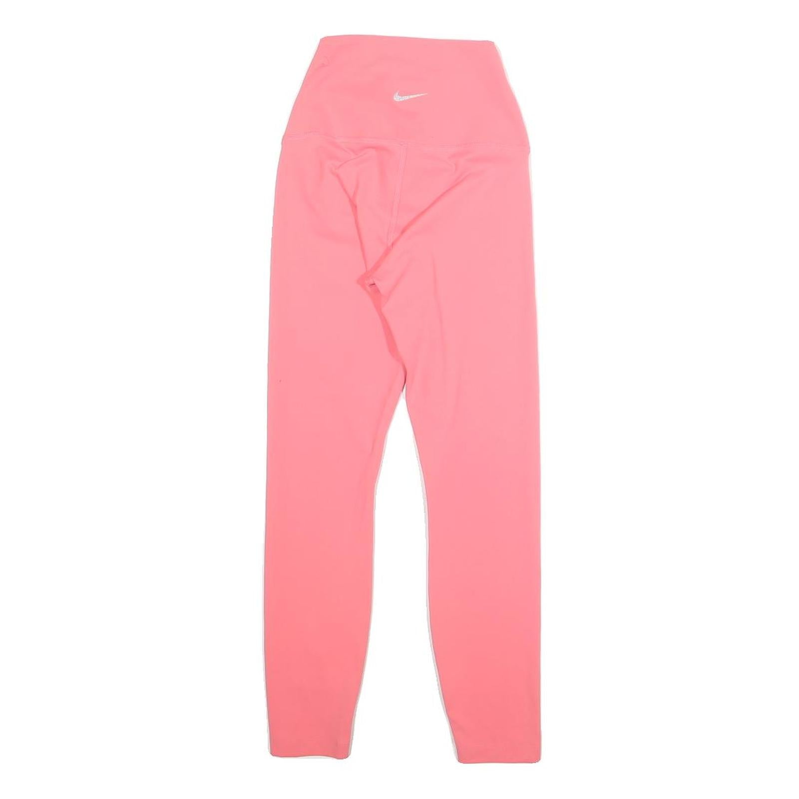NIKE Womens Joggers Pink Slim Skinny S W20 L25 Stretch Fitness Activewear