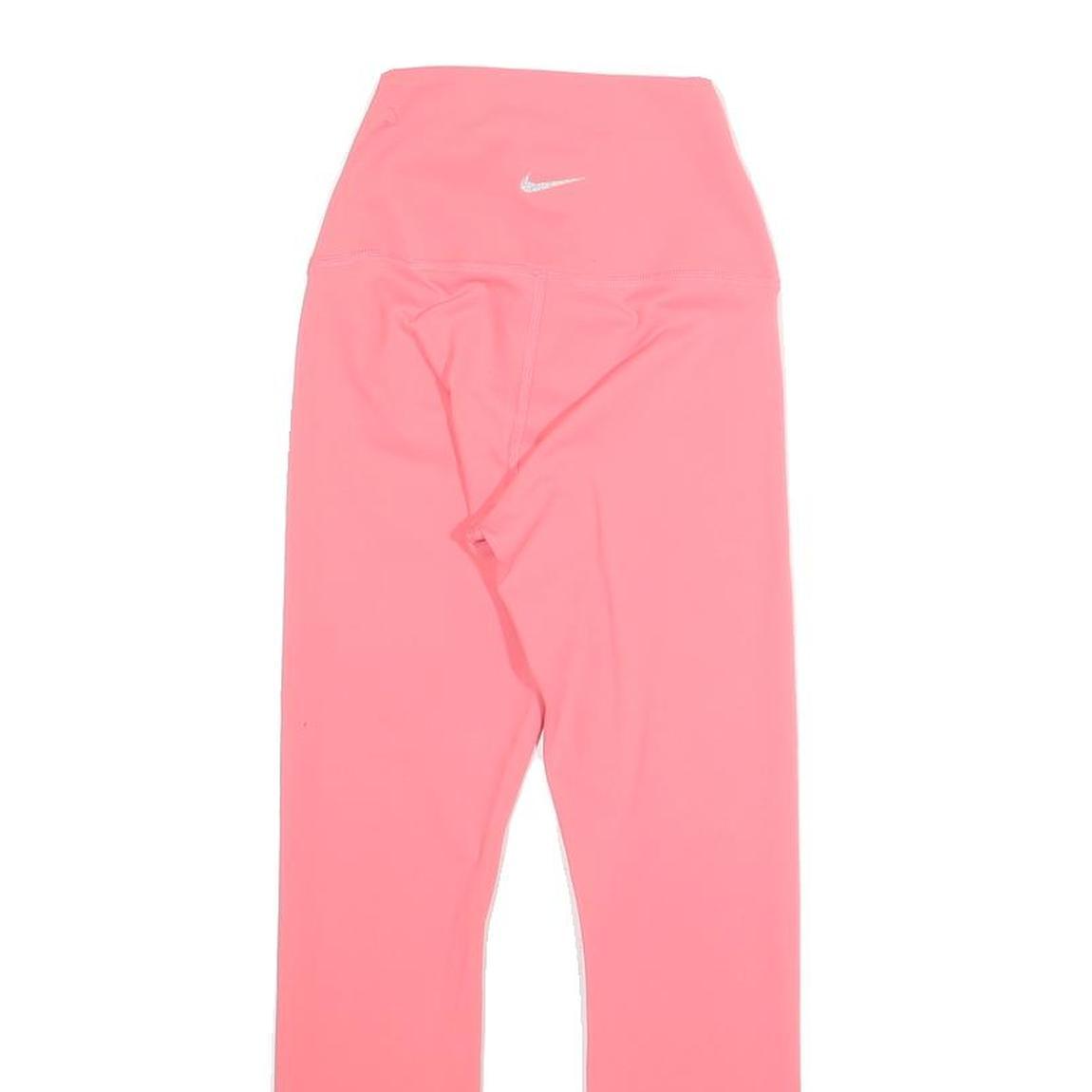 NIKE Womens Joggers Pink Slim Skinny S W20 L25 Stretch Fitness Activewear