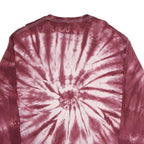HANES Mens Maroon Tie Dye Osborne Bulldogs Graphic Long Sleeve Crew Neck XL