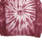 HANES Mens Maroon Tie Dye Osborne Bulldogs Graphic Long Sleeve Crew Neck XL