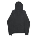 ADIDAS Mens Black Hoodie S Cotton Blend Pullover Spellout Logo Sweatshirt