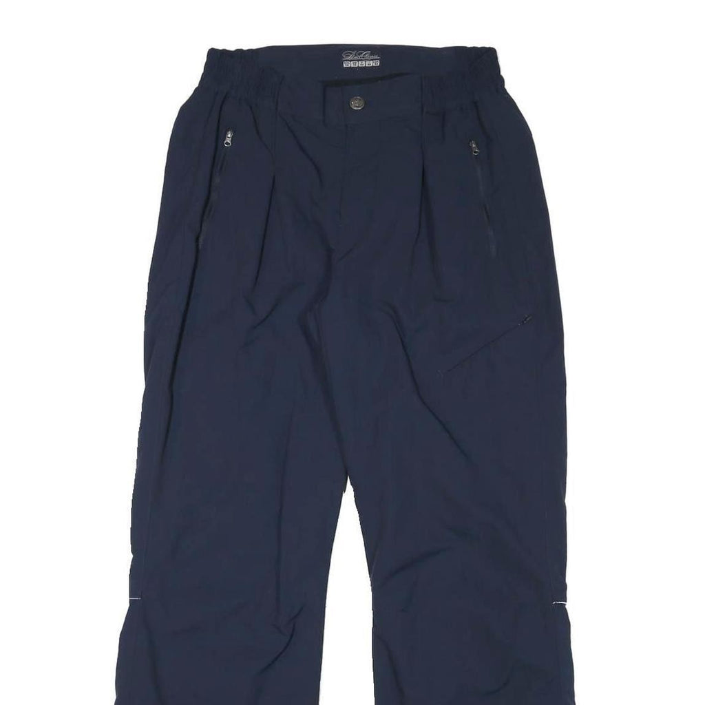 SPORT CLASSIC Lined Womens Navy Relaxed Straight Trousers W28 L29