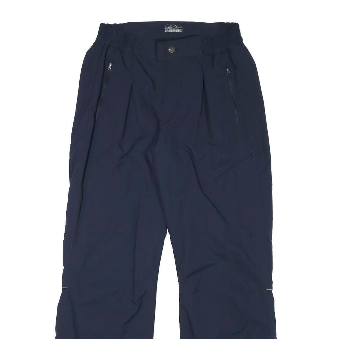 SPORT CLASSIC Lined Womens Navy Relaxed Straight Trousers W28 L29