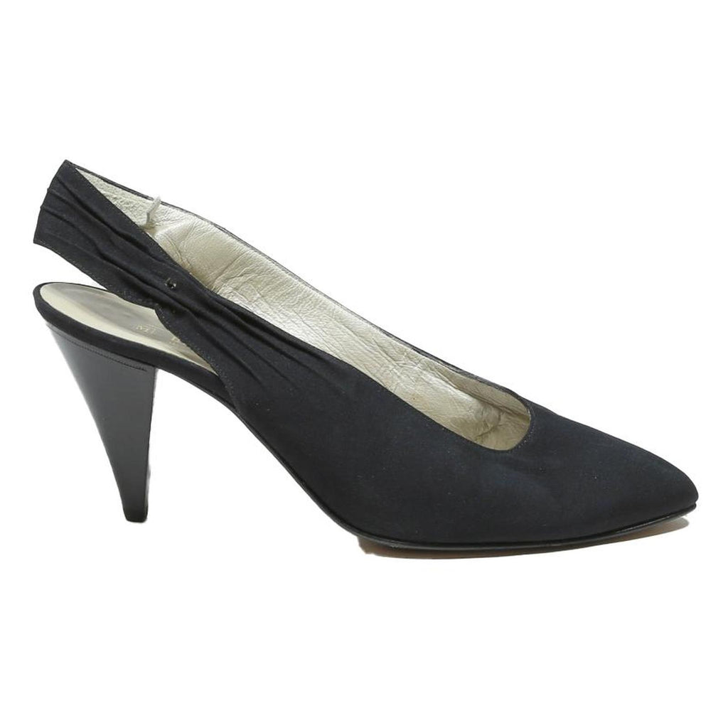 BRUNO MAGLI Womens Black Slingback Pump Synthetic UK 6 Elegant Comfort Heels