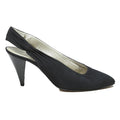 BRUNO MAGLI Womens Black Slingback Pump Synthetic UK 6 Elegant Comfort Heels
