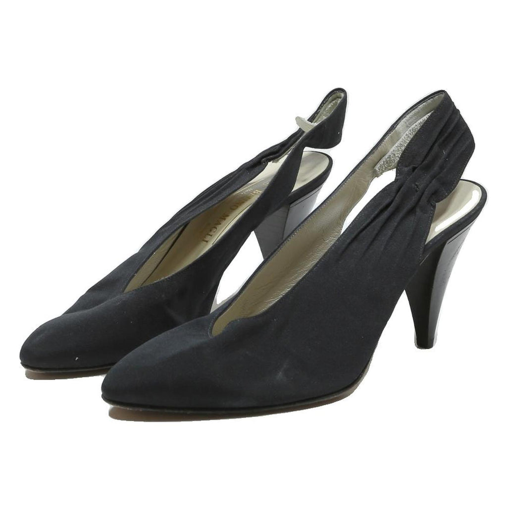 BRUNO MAGLI Womens Black Slingback Pump Synthetic UK 6 Elegant Comfort Heels