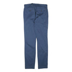 TOMMY HILFIGER Mens Cotton Blend Blue Slim Straight Trousers W28 L31 Casual