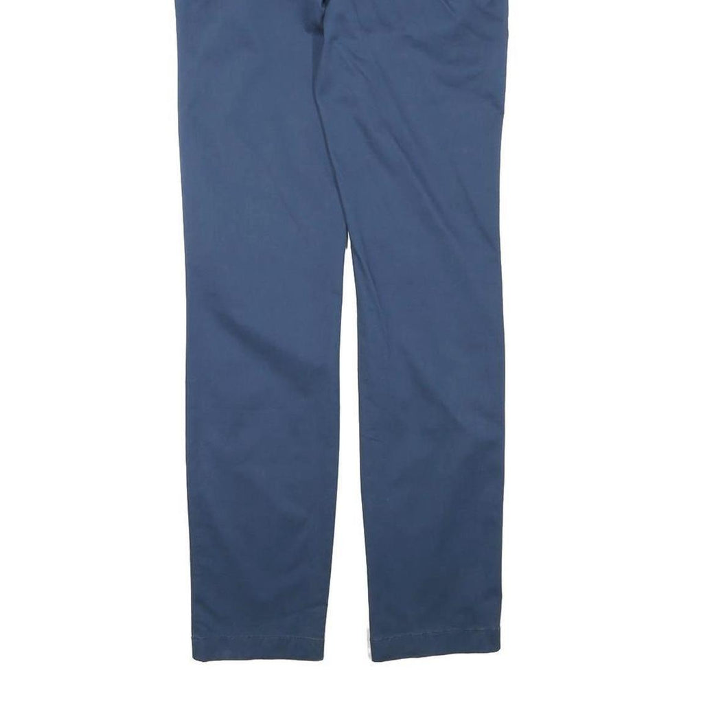 TOMMY HILFIGER Mens Cotton Blend Blue Slim Straight Trousers W28 L31 Casual