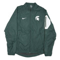 NIKE Mens Green & White Spartan Logo Lightweight Nylon Track Jacket M