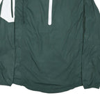 NIKE Mens Green & White Spartan Logo Lightweight Nylon Track Jacket M