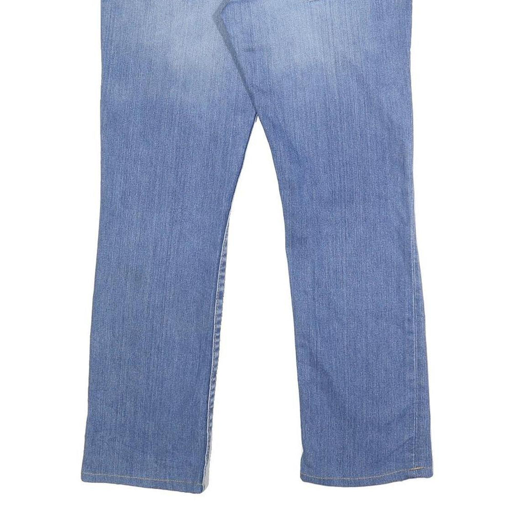 TRUE RELIGION Womens Regular Fit Blue Denim Straight Jeans W31 L29 Classic Zip