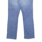 TRUE RELIGION Womens Regular Fit Blue Denim Straight Jeans W31 L29 Classic Zip