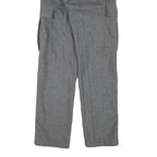 ROOTS Mens Wool Grey Regular Cargo Trousers W26 L30 Stylish Zip Closure