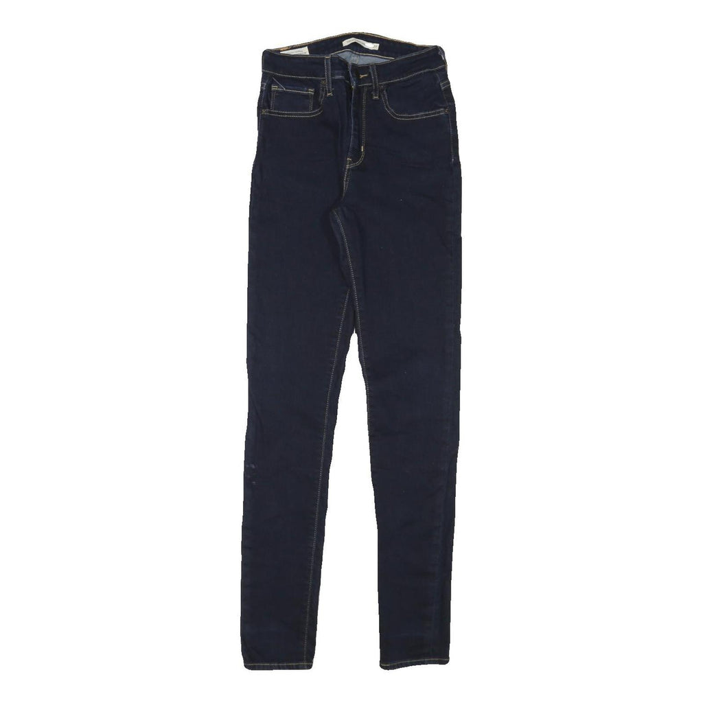 LEVI'S Womens Jeans Blue Slim Skinny Denim Dark W24 L31 Stylish Zip Cotton Blend