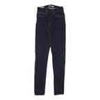 LEVI'S Womens Jeans Blue Slim Skinny Denim Dark W24 L31 Stylish Zip Cotton Blend