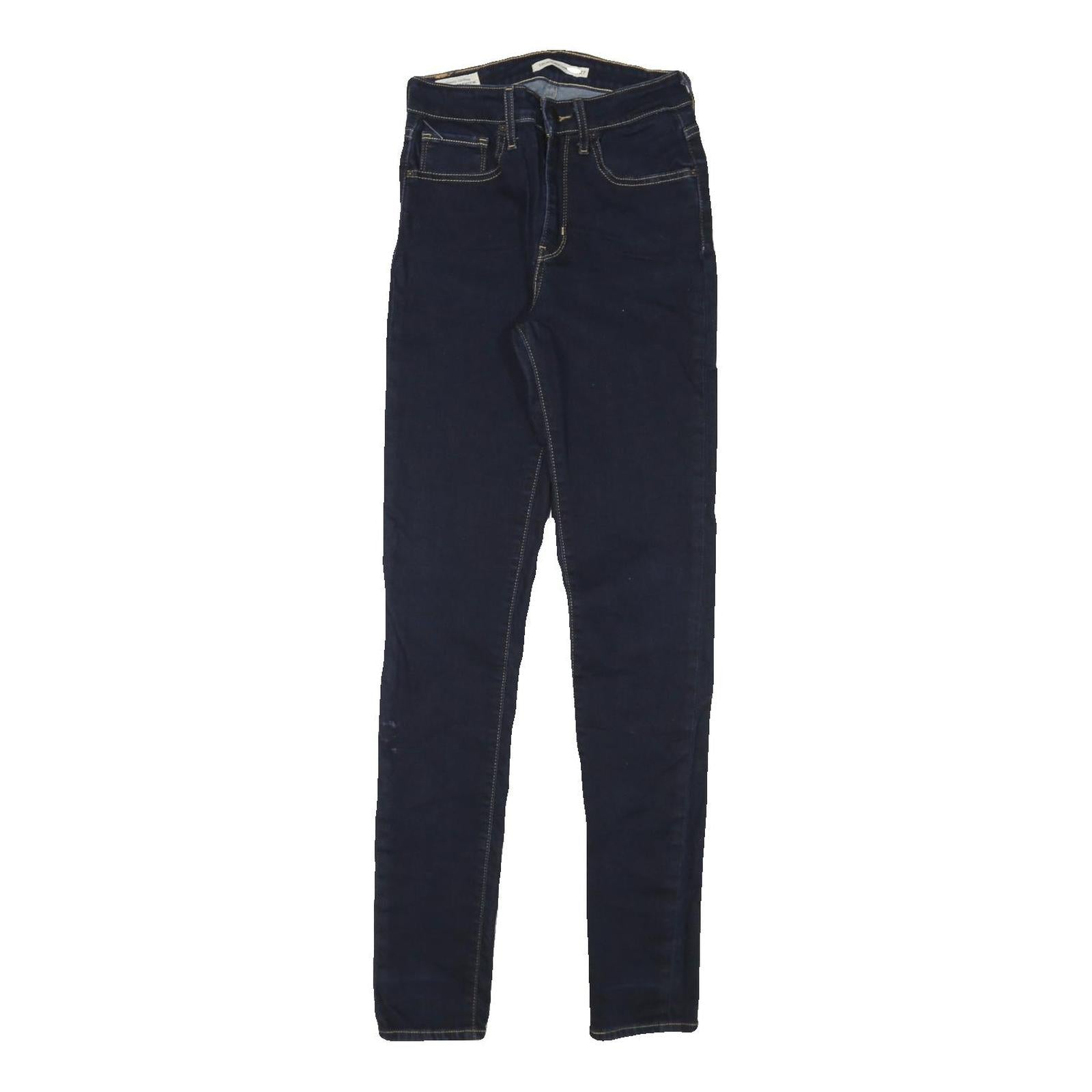 LEVI'S Womens Jeans Blue Slim Skinny Denim Dark W24 L31 Stylish Zip Cotton Blend