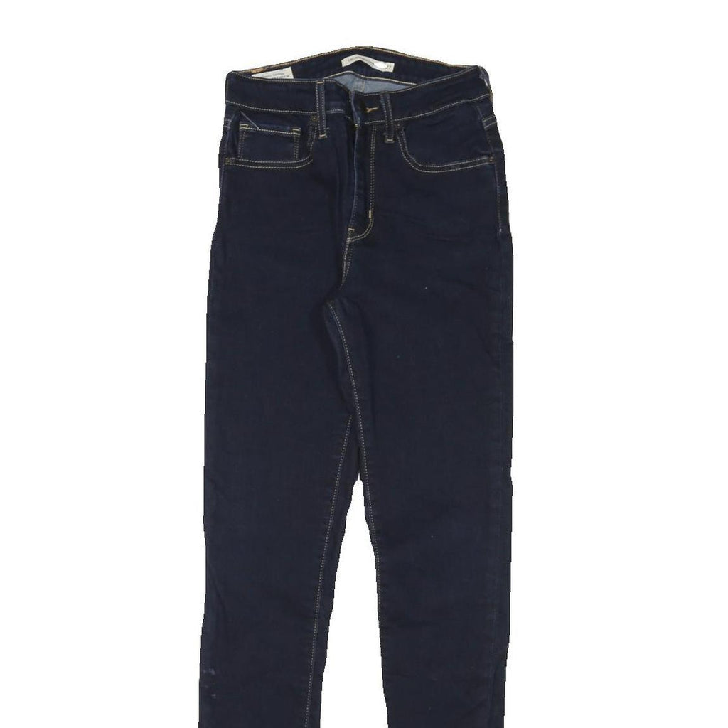 LEVI'S Womens Jeans Blue Slim Skinny Denim Dark W24 L31 Stylish Zip Cotton Blend