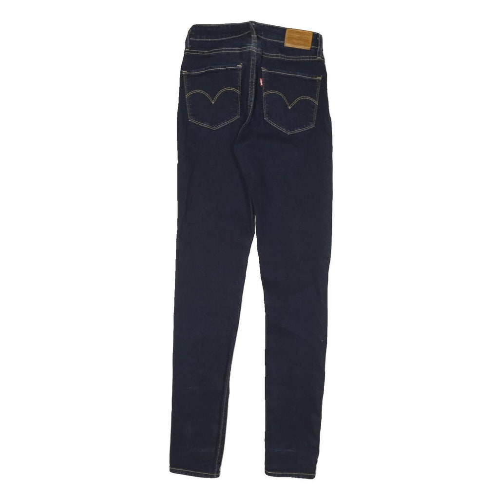 LEVI'S Womens Jeans Blue Slim Skinny Denim Dark W24 L31 Stylish Zip Cotton Blend