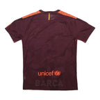 NIKE Mens Maroon & Orange Football Shirt M Short Sleeve Crew Neck Nike Aeroswift