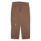 DICKIES Mens Trousers Brown Relaxed Straight W38 L30