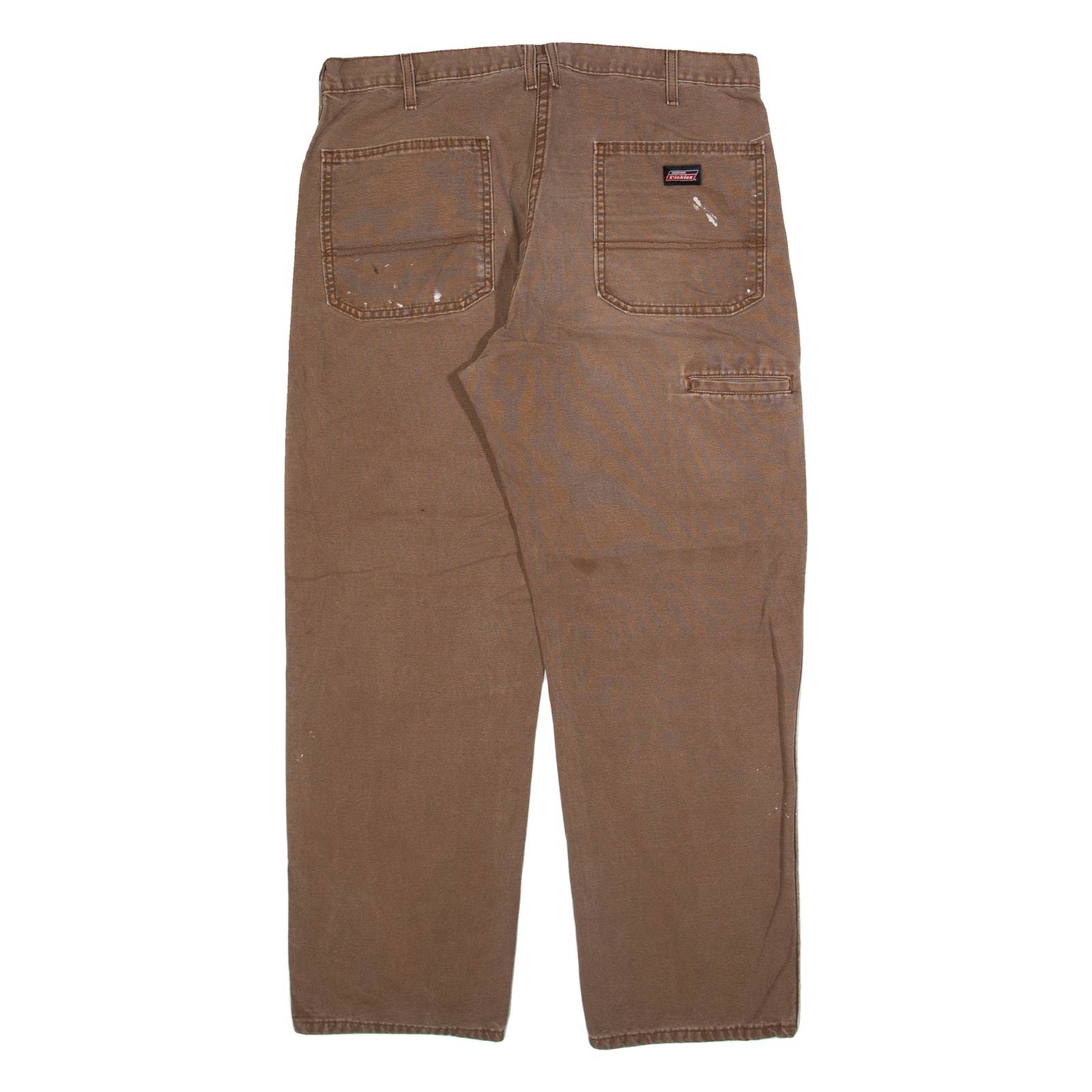 DICKIES Mens Trousers Brown Relaxed Straight W38 L30