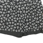 AVENUE Womens Black Floral & Polka Dot Casual Shorts S W26 Summer Patterned