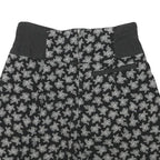 AVENUE Womens Black Floral & Polka Dot Casual Shorts S W26 Summer Patterned
