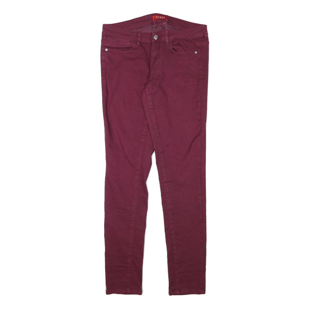GUESS Womens Jeans Wine Slim Skinny Denim W30 L31 Slim Fit Stretch Cotton