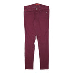 GUESS Womens Jeans Wine Slim Skinny Denim W30 L31 Slim Fit Stretch Cotton