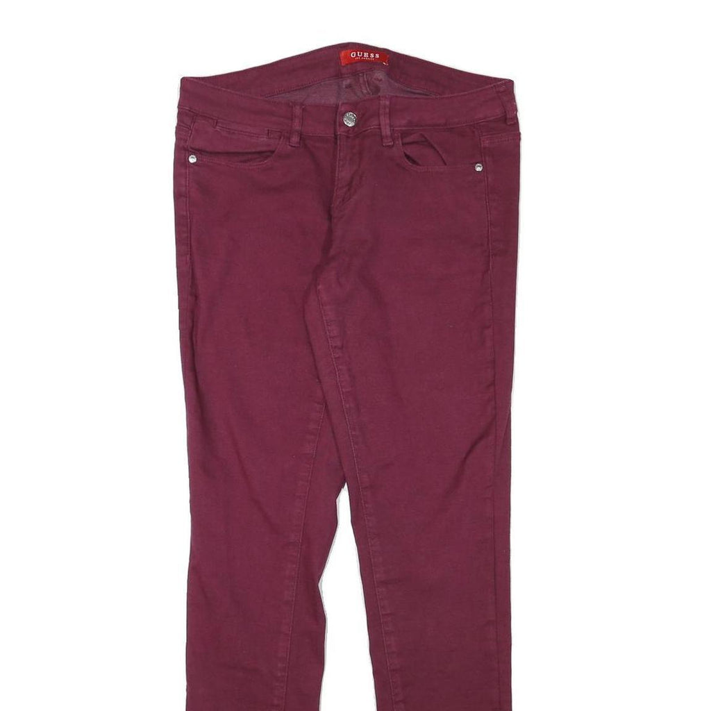 GUESS Womens Jeans Wine Slim Skinny Denim W30 L31 Slim Fit Stretch Cotton