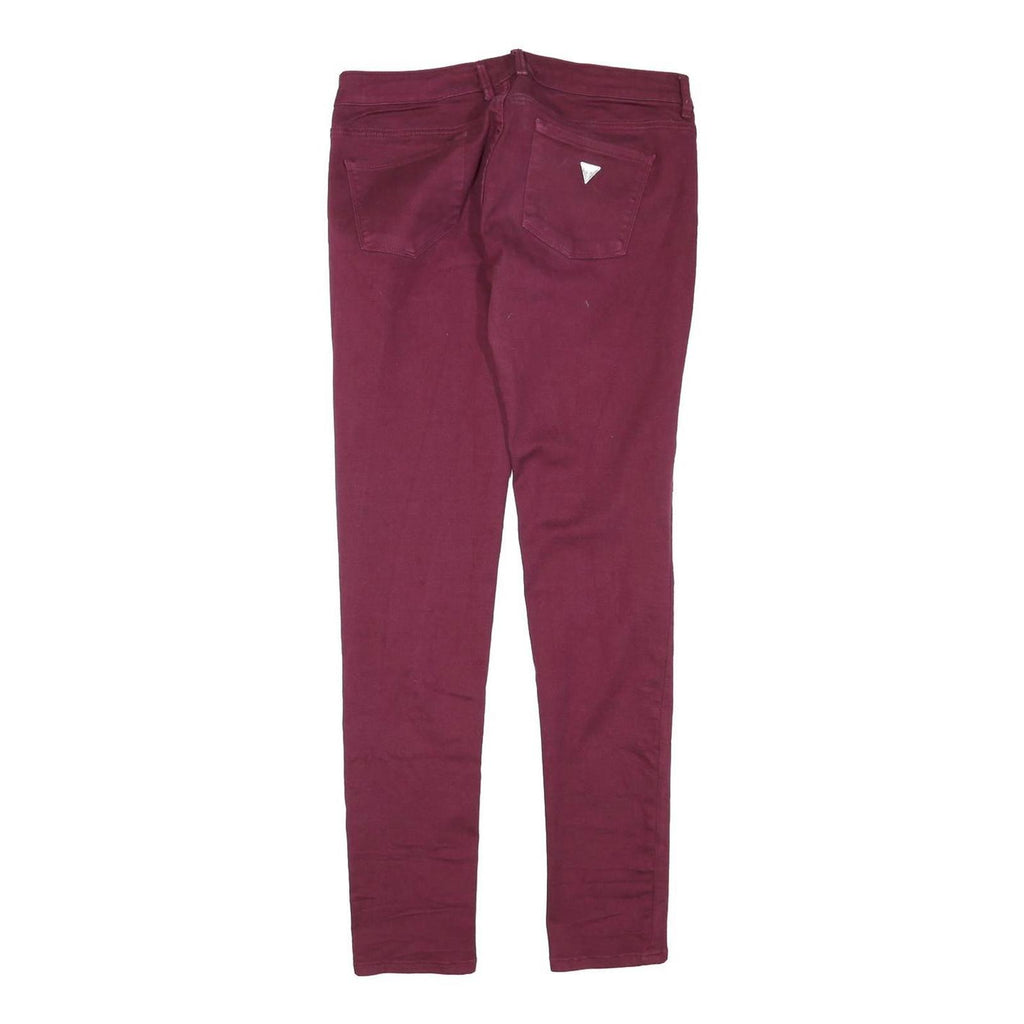GUESS Womens Jeans Wine Slim Skinny Denim W30 L31 Slim Fit Stretch Cotton