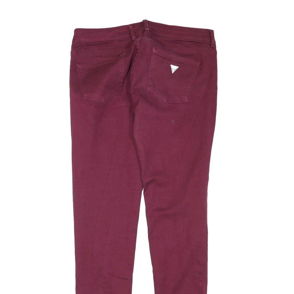 GUESS Womens Jeans Wine Slim Skinny Denim W30 L31 Slim Fit Stretch Cotton
