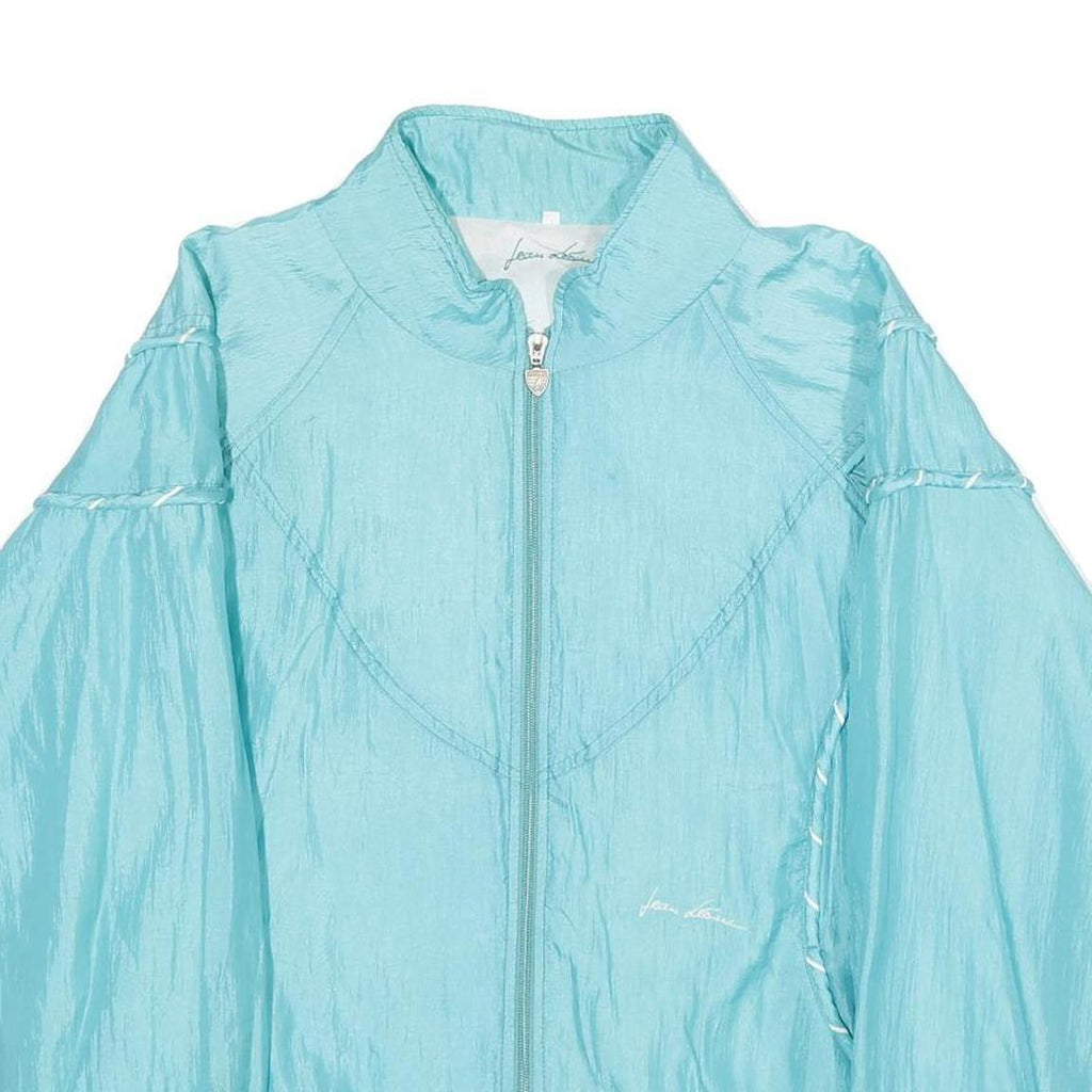 JEAN LEISURE Womens Blue Nylon Zip Jacket UK 16 Casual Lightweight Outerwear
