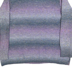 CLEO Womens Purple & Grey Patterned Jumper Roll Neck Cable Knit XL Cotton Blend