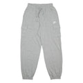 NIKE Mens Joggers Grey S W26 L28 Cotton Blend Regular Fit Tapered Leg Cargo