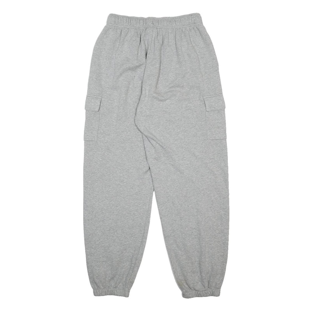 NIKE Mens Joggers Grey S W26 L28 Cotton Blend Regular Fit Tapered Leg Cargo