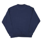 JANSPORT Mens Navy Blue Wright State Crew Neck L Sweatshirt Cotton Blend