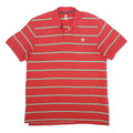 NIKE Mens Red & Green Striped Short Sleeve Polo Shirt XL Cotton Blend Casual