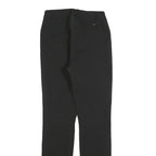 ICEPEAK Womens Black Slim Straight Leg Trousers W26 L30 Polyester Blend Zip