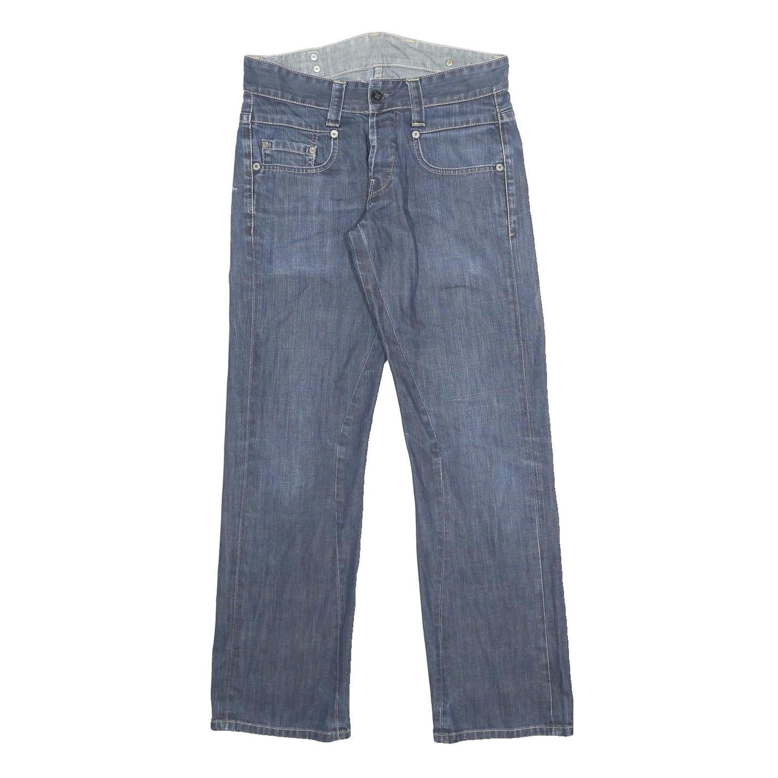 G-STAR Mens Blue Regular Straight Denim Medium W31 L32 Classic Fit Button