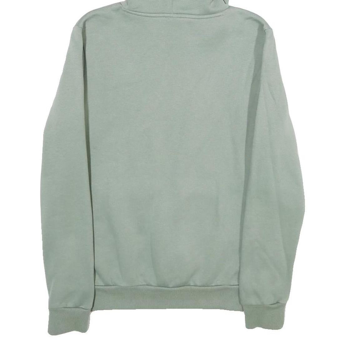 PUMA Mens Green Pullover Hoodie S Cotton Blend Casual Sportswear