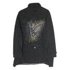 MAX MARA Womens Black Tailored Cotton Blend Jacket Coach Style UK 6 Woven Button