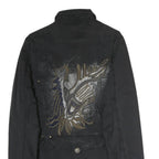 MAX MARA Womens Black Tailored Cotton Blend Jacket Coach Style UK 6 Woven Button