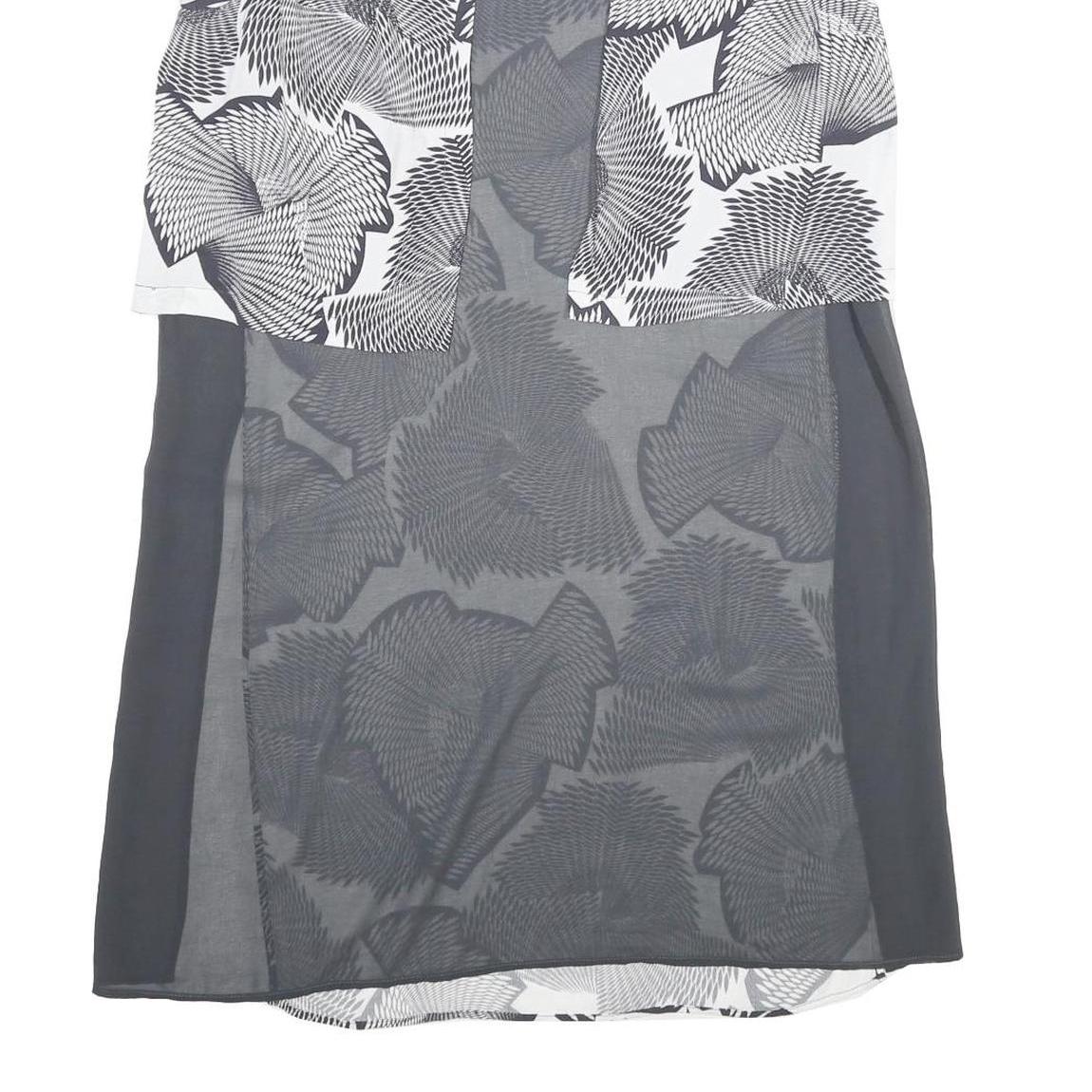 MINT VELVET Womens Black & White Printed Day Dress Viscose Sleeveless UK 16