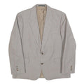 WESTBURY Mens Grey Button Closure Wool Blend Classic Jacket L Wool Blend Plain
